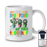 Personalized Custom Name Team 3rd Grade We Stick; Joyful 100 Days Of School Three Cactus T-Shirt