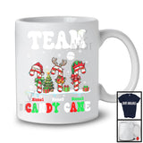 Personalized Custom Name Team Candy Cane; Amazing Christmas Snowing; X-mas Family Group T-Shirt