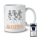 Personalized Custom Name Team Skeleton; Lovely Halloween Three Dancing Skeleton Squad; Family Group T-Shirt