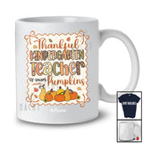 Personalized Custom Name Thankful Kindergarten Teacher; Lovely Thanksgiving Fall Bow Tie; Family T-Shirt