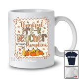 Personalized Custom Name Thankful Pre-K Teacher; Lovely Thanksgiving Fall Bow Tie; Family T-Shirt
