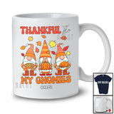 Personalized Custom Name Thankful for My Gnomies; Joyful Thanksgiving Fall Three Gnomes T-Shirt