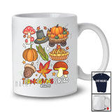 Personalized Custom Name Thanksgiving Squad; Lovely Collection Fall Leaves Pilgrim Pumpkin T-Shirt
