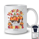Personalized Custom Name Thanksgiving With My Gnomies; Lovely Three Gnomes With Pickup Truck T-Shirt