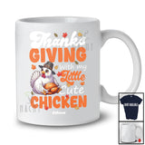 Personalized Custom Name Thanksgiving With My Little Cute Chicken; Lovely Fall Roast Turkey T-Shirt