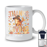 Personalized Custom Name Thanksgiving; Adorable Plaid Pilgrim Cat Fall Leaves; Family T-Shirt