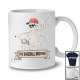 Personalized Custom Name The Baseball Brother; Amazing Father's Day Skeleton Player; Family T-Shirt