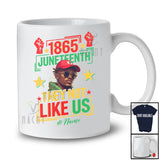 Personalized Custom Name They Not Like Us; Lovely Juneteenth Custom Name Black Afro Men African T-Shirt