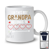 Personalized Custom Name This Grandpa Belongs To, Lovely Father's Day Leopard, Family Group T-Shirt