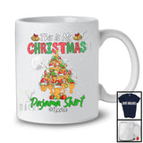 Personalized Custom Name This Is My Christmas Pajama Shirt; Amazing X-mas Tree Chicken Nuggets T-Shirt