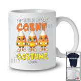 Personalized Custom Name This Is My Corny Costume; Lovely Halloween Three Candy Corn T-Shirt