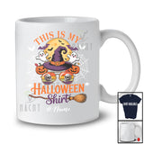 Personalized Custom Name This Is My Halloween Shirt; Horror Witch Sunglasses Face T-Shirt