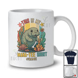 Personalized Custom Name This Is My Mana-tee Shirt; Lovely Manatee Sea Animal Vintage Retro T-Shirt