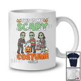 Personalized Custom Name This Is My Scary Costume; Horror Halloween Three Zombies; Family T-Shirt