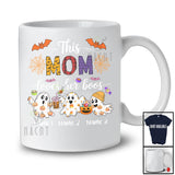 Personalized Custom Name This Mom Loves Her Boos; Lovely Halloween Three Ghost; Family T-Shirt