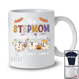 Personalized Custom Name This Stepmom Loves Her Boos; Lovely Halloween Three Ghost; Family T-Shirt