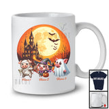 Personalized Custom Name Three Boo Witch Mummy Pigs, Humorous Halloween Pig Farmer T-Shirt