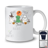 Personalized Custom Name Three Costume Maltese; Creepy Halloween Witch Zombie Boo T-Shirt