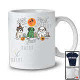 Personalized Custom Name Three Costume Shih Tzu; Creepy Halloween Witch Zombie Boo T-Shirt