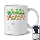 Personalized Custom Name Three Gnomes Football Player; Awesome St. Patrick's Day Shamrock T-Shirt