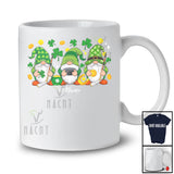 Personalized Custom Name Three Gnomes Hockey Player; Awesome St. Patrick's Day Shamrock T-Shirt