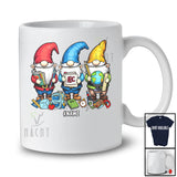 Personalized Custom Name Three Gnomes Teaching; Adorable Back To School Teacher Librarian T-Shirt