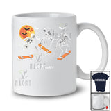 Personalized Custom Name Three Skeletons Skateboarding; Joyful Halloween Skater; Family T-Shirt