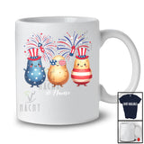 Personalized Custom Name Three Sunglasses Potato; Lovely 4th Of July Patriotic Fruits Vegan T-Shirt