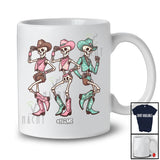 Personalized Custom Name Three Western Dancing Skeletons; Joyful Halloween Cowgirl Dancer T-Shirt