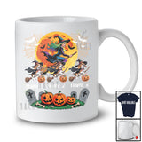 Personalized Custom Name Three Witch Beagle Owner; Creepy Halloween Moon; Family Group T-Shirt