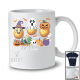 Personalized Custom Name Three Witch Ghost Pumpkin Potatoes; Horror Halloween Fruit Vegan T-Shirt