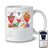 Personalized Custom Name Three Witch Ghost Pumpkin Strawberries; Horror Halloween Fruit Vegan T-Shirt