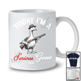 Personalized Custom Name Today I'm A Serious Goose; Humorous Farmer Goose Gun; Family T-Shirt