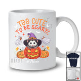 Personalized Custom Name Too Cute To Be Scary; Lovely Halloween Witch Opossum In Pumpkin T-Shirt