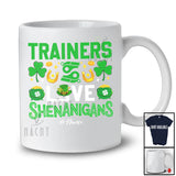 Personalized Custom Name Trainers Love Shenanigans; Proud St. Patrick's Day Trainer Shamrock T-Shirt