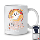 Personalized Custom Name Trick Or Teach; Adorable Halloween Moon Ghost Boo; Teaching Teacher T-Shirt