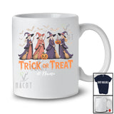 Personalized Custom Name Trick Or Treat; Horror Halloween Four Witch Squad; Family Group T-Shirt