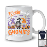 Personalized Custom Name Trickin' With My Gnomies; Awesome Halloween Three Gnomes Pirate T-Shirt