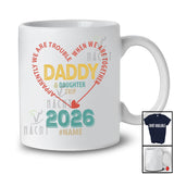 Personalized Custom Name Trouble Daddy Daughter Trip 2026; Proud Father's Day Vintage Heart T-Shirt