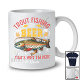 Personalized Custom Name Trout Fishing And Beer; Humorous Drinking Fishing; Fisherman Drunker T-Shirt