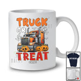 Personalized Custom Name Truck Or Treat; Humorous Halloween Truck Driver Driving Trucker T-Shirt