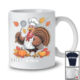 Personalized Custom Name Turkey Chef; Amusing Thanksgiving Fall Leaf Pumpkin; Proud Job T-Shirt