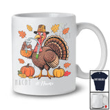 Personalized Custom Name Turkey Chemist; Amusing Thanksgiving Fall Leaf Pumpkin; Proud Job T-Shirt