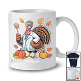 Personalized Custom Name Turkey Dentist; Amusing Thanksgiving Fall Leaf Pumpkin; Proud Job T-Shirt