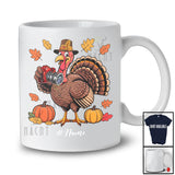 Personalized Custom Name Turkey Photographer; Amusing Thanksgiving Fall Leaf Pumpkin; Job T-Shirt