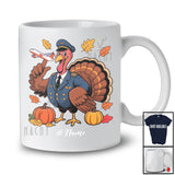 Personalized Custom Name Turkey Pilot; Amusing Thanksgiving Fall Leaf Pumpkin; Proud Job T-Shirt