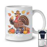 Personalized Custom Name Turkey Trucker; Amusing Thanksgiving Fall Leaf Pumpkin; Proud Job T-Shirt
