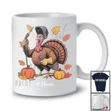 Personalized Custom Name Turkey Welder; Amusing Thanksgiving Fall Leaf Pumpkin; Proud Job T-Shirt