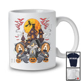 Personalized Custom Name Two Basset Hound Death, Humorous Halloween Owner Pumpkins T-Shirt