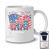 Personalized Custom Name USA; Amazing 4th Of July Three Gnomes American Flag; Patriotic T-Shirt